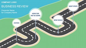 Navigational Business PowerPoint Timeline - SlideModel
