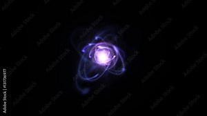 A microscopic atomic particle system (Loop).