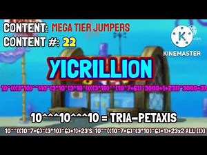 Numbers 1 SUPERCALIFRAGILISTICEXPIALIDOCIOUSILLION to 1 OBLIVILLION But 10x Speed