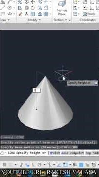 Creating a Solid Cone in AutoCAD by using different methods