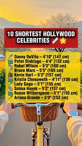 10 shortest Hollywood celebrities #viral #reels #fblifestyle #hollywood #shortest | Clarissa Acosta