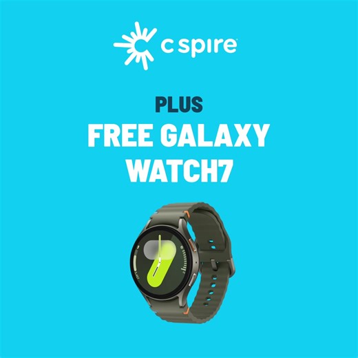 Here’s your chance to get a powerful Galaxy phone and watch. Just $3/mo at C Spire. | C Spire