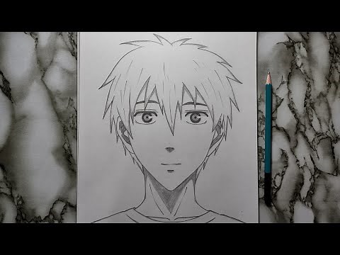 how to draw Kuroko Tetsuya easy step by step | Kuroko no Basket