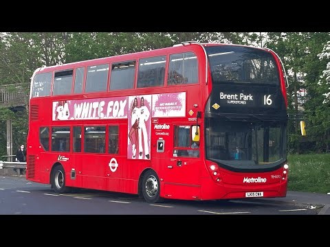 FULL ROUTE VISUAL. 16 Bus Route Paddington - Brent Park, Superstores
