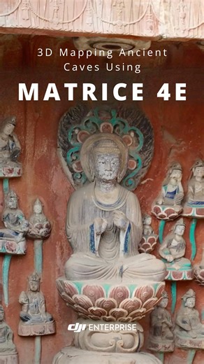 5K views · 42 reactions | Ancient caves, modern tools ️ Complete workflow guide DJI Matrice 4E makes it possible to scan and model archaeological sites with unmatched speed and accuracy. Watch as it maps a 9,000㎡ cave site in just 20 minutes, with rough models generated directly on the controller. How could this workflow accelerate your next site survey? #djienterprise #matrice4e #3dmapping #culturalheritage #photogrammetry | DJI Enterprise | Facebook