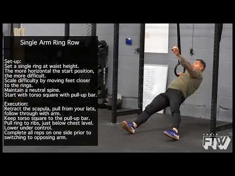 Single Arm Ring Row