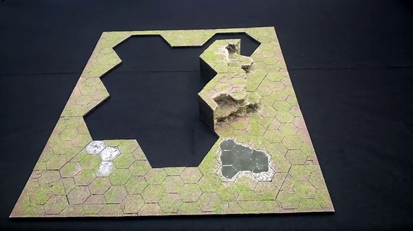HexTerrain - printable gaming board