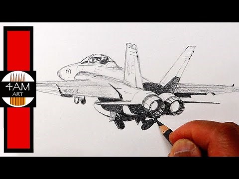 How to Draw the F/A 18 Hornet I Top Gun Maverick I Pencil Drawing
