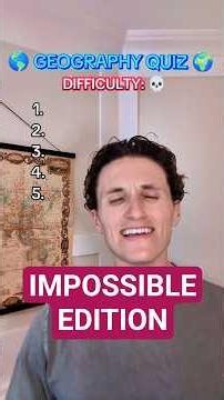 IMPOSSIBLE GEOGRAPHY TRIVIA QUIZ 🌎🌍 #trivia #geography #geographyquiz #quiz #challenge #hard #games