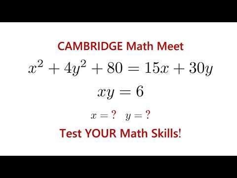 Can You Solve These Simultaneous Equations? Math Challenge
