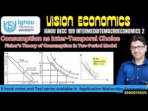 Fisher’s Theory of Consumption in Two-Period Model | INTERTEMPORAL CHOICE | becc 109