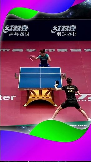 Mima Ito s hard smash vs Ding Ning s good defense #탁구 #卓球 #乒乓球 #pingpong #tabletennis #sports #short
