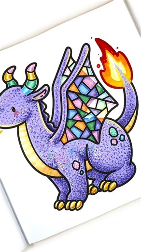 Jade Summer Coloring Books on Instagram: "🐲 Stained Glass Dragon | Cozy Animals Coloring Book by Jade Summer 😍 Ready for your next coloring book? Search “Jade Summer” on Amazon. Link in bio. 💚 Remember to post with #jadesummer so we can see your completed pages. #coloring #coloringbook #cozycoloring #jadesummercoloringbook"