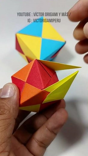 CUBO MODULAR origami (tutorial en el vídeo relacionado) #arteenpapel #origami #origamimodular