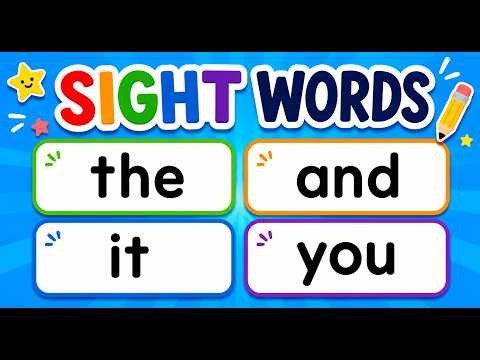 Sight Words for Kids | Learn Common Sight Words Easily | Early Reading Practice
