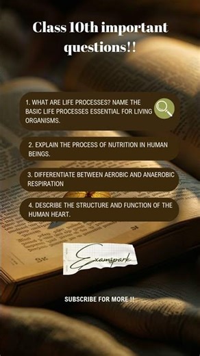 questions that will save your class 10th!!!#LifeProcesses #PYQ #ScienceShorts #YouTubeShorts