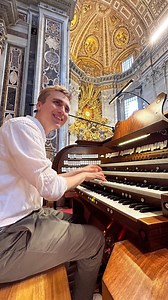 This is the main organ at St. Peters Basilica at the Vatican! 🤩🇮🇹 #organ #church #kirche #churchorgan #organistsofinstagram #organist #orgue #opera #classical #classic #musik #music #rome #italy #italianchurch #italien #europe | Paul Fey - Organist & Composer