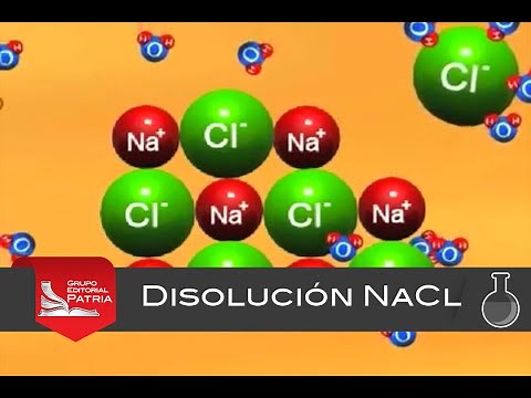 Disolución NaCl - animación│química