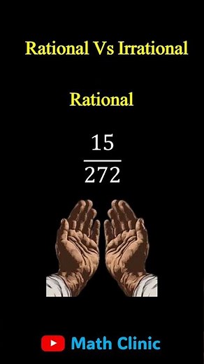 Rational Vs Irrational Numbers #mathclinic #rationalnumbers #irrationalnumbers