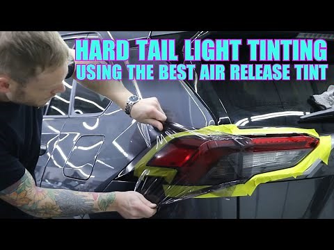 HARD TAIL LIGHT TINT JOB | Air Release Tint Step By Step Instructions Using Knifeless Tape
