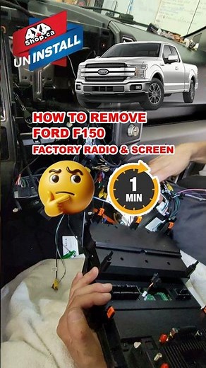 How to remove DASHBOARD on a Ford F150 under a minute #4x4shop #F150 #installation #carentertainment