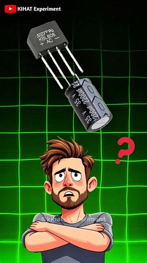 Why Capacitor is connected parallel with bridge rectifier? #ytshorts #shorts