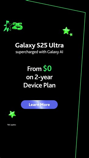Here's your sign to own the Galaxy S25 Ultra! Enjoy up to $490 off with a new line on 5G Device Plan. | StarHub