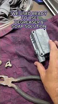 This carburetor was completely clogged until we did this #diy #mechanic #holley