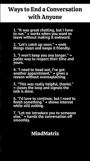 Ways to End a Conversation Without Being Awkward