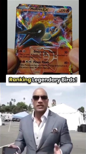 Ranking Legendary Birds! #pokemon #pokemoncards #pokemontcg