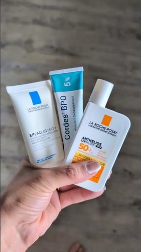Acne Treatment Review with Benzoyl Peroxide | Cordes BPO 5% + La Roche-Posay SPF #skincare #acne