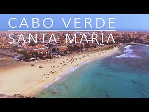 Cabo Verde, Sal, Santa Maria beach by drone