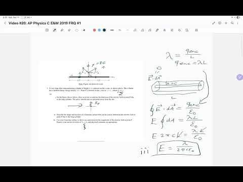 Video #20: AP Physics C E&M 2019 FRQ #1