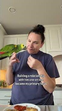 Why I separated Bacon and Linguine 💚💛 #amazon #rescue #birds #parrot