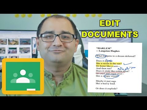 How to Edit Documents in Google Classroom - Tutorial for Students