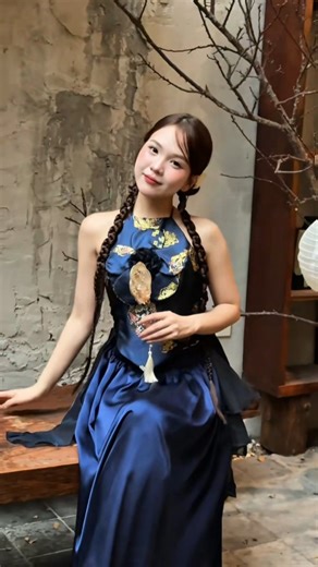 FDM FASHION APPAREL on Instagram: "RM76 矜贵改良新中式穿搭 #fdmcnycollection2026 预购 PRE ORDER FF261001 精致锦缎露背上衣+半身裙套装 Halter Neck Brocade Top + Skirt Set free size #fyp #instafashion #outfitinspiration #shoppingroll #dresslikeuarealreadyfamous #grwm #instagramreels #ootd #fashioninsta #instalike"