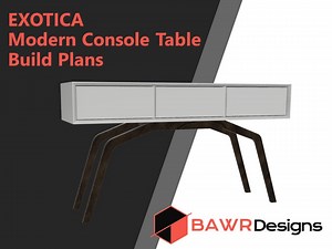 DIY Modern Console Table Digital Build Plans - Etsy Canada