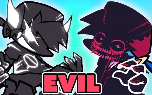 (FNF 腐坏模组 邪恶男友对战BF DAY2)FRIDAY NIGHT FUNKIN mod EVIL Boyfriend vs BF DAY 2