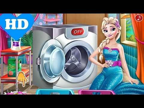 ♥ Disney Frozen Elsa Games Elsa Frozen Laundry Frozen 2 Game ♥