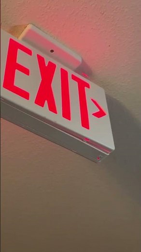 4 Simkar EXIT Ceiling Signs
