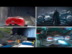 Evolution of Batmobile Leaving Batcave Scene in Batman Games
