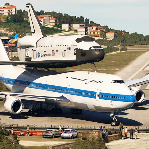 The Extreme Take Off Boeing 747-1 00 Nasa from Shortest Runway | Smilo Aviation