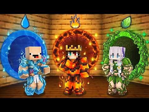 ATEŞ SU VE TOPRAK ELEMENT TÜNELLERİNE GİRDİK 😱 - Minecraft