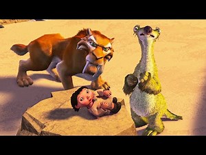 Manny, Sid, Diego Goes On To Save A Human Baby From Tigers On The Brink Of An Ice Age