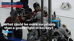 Goalie fight? 'I’m never going to say no,' says the Admirals' Troy Grosenick, who finally got his chance