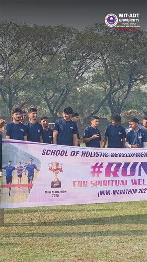 1.3K views · 26 reactions | Where movement meets meaning.  A run that connected body, mind, and spirit at the Mini Marathon 2026 — a shared journey of awareness and wellness at MIT ADT University. ‍♀️✨ #RunForWellBeing #SpiritualWellBeing #MiniMarathon2026 #HolisticDevelopment #MindfulMovement #MITADT #university #worldclasseduation | MIT ADT University, Pune | Facebook