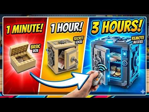LEGO SAFE: 1 MINUTE vs 1 HOUR vs 3 HOURS!