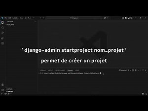 1 installation, création d'un projet et d'une application avec django