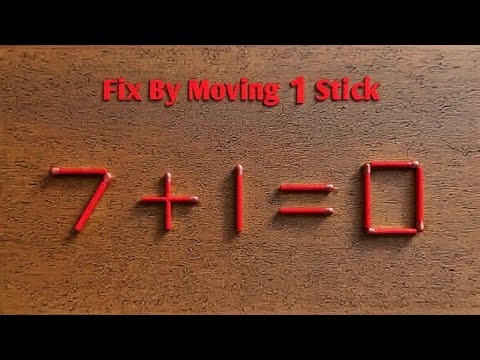 fix it by moving just one stick #puzzles #riddles