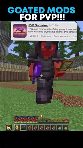 GOATED MINECRAFT MODS!!! #minecraft #gaming #mincraftpvp #minecraftshorts #mcyt